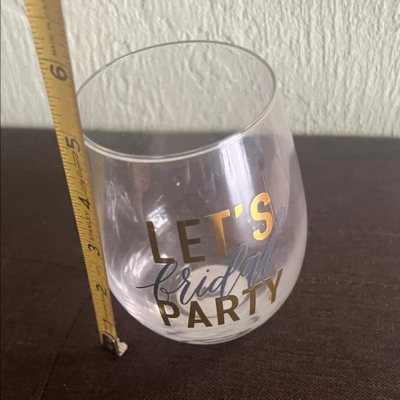 # 0841+ Let's Bridal Party Glass Set 4 Fl oz /207 ml w/ 2Lets Bridal Party - Picture 6 of 6